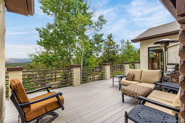 17995 Minglewood Trl, Monument, CO 80132 - view of wooden deck