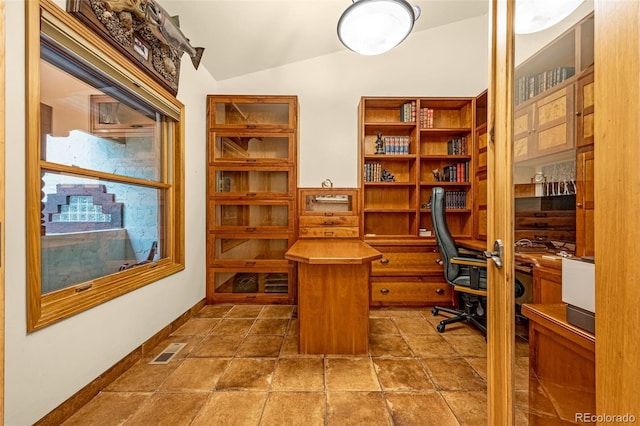 17995 Minglewood Trl, Monument, CO 80132 - office space with vaulted ceiling and baseboards