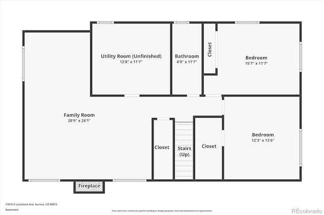 11815 E Louisiana Ave, Aurora, CO 80012 - view of property floor plan