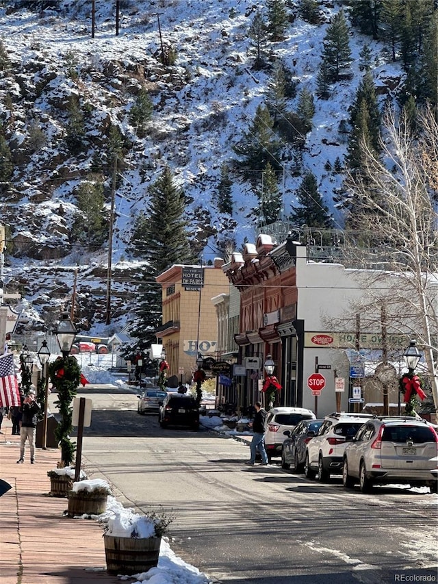 1890 Argentine St Unit D203, Georgetown, CO 80444 - view of asphalt street with traffic signs, street lighting, and sidewalks