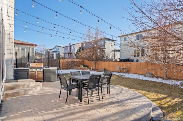 view of patio / terrace with area for grilling