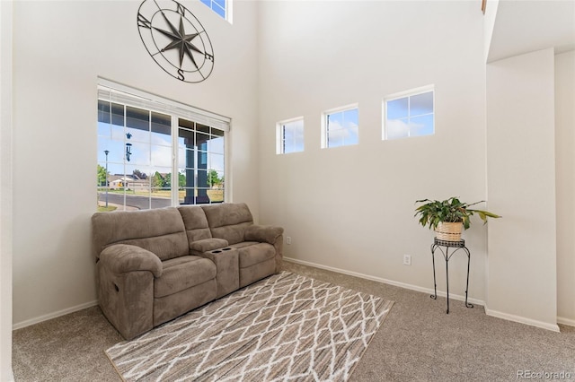 12978 Newport Way, Thornton, CO 80602 - carpeted living room with plenty of natural light and a high ceiling