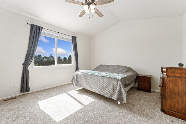 12978 Newport Way, Thornton, CO 80602 - carpeted bedroom with lofted ceiling and ceiling fan