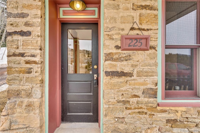 view of entrance to property