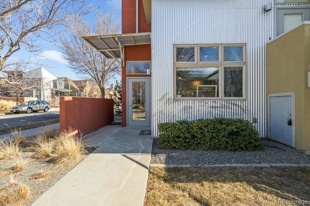 view of entrance to property