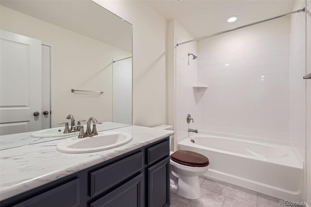 17530 E 95th Ave, Commerce City, CO 80022 - full bath featuring toilet, vanity, and shower / washtub combination