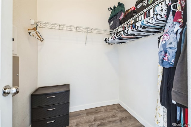 18726 E Yale Cir Unit D, Aurora, CO 80013 - spacious closet with wood finished floors