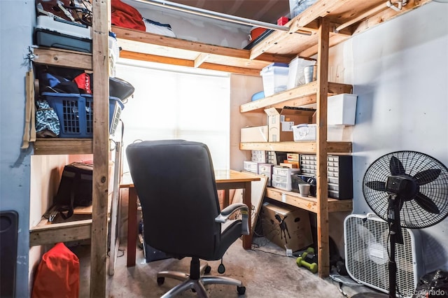 18726 E Yale Cir Unit D, Aurora, CO 80013 - office area with concrete flooring