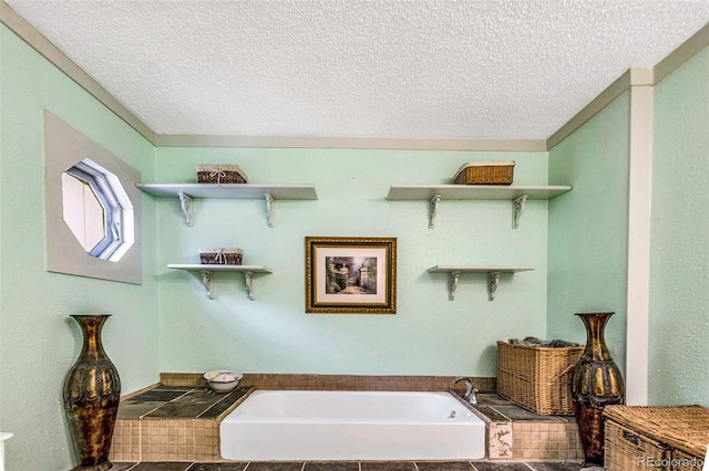 237 Foxtail Ct, Fairplay, CO 80440 - bathroom with a garden tub and a textured ceiling