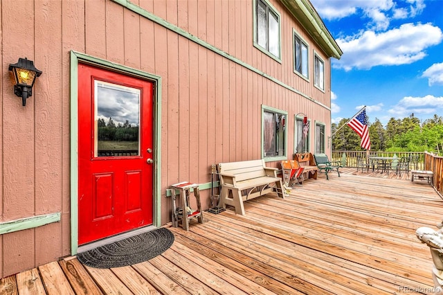 237 Foxtail Ct, Fairplay, CO 80440 - deck with outdoor dining area
