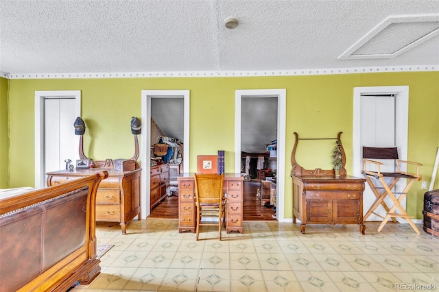 237 Foxtail Ct, Fairplay, CO 80440 - bedroom with a textured ceiling and light floors
