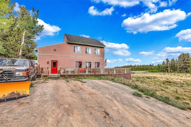 237 Foxtail Ct, Fairplay, CO 80440 - view of front of property with a wooden deck