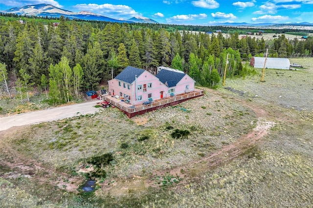 237 Foxtail Ct, Fairplay, CO 80440 - view from above of property featuring mountains
