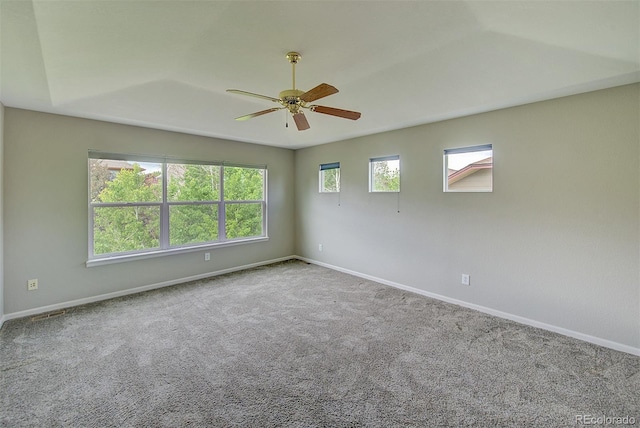 8545 Braun Loop, Arvada, CO 80005 - carpeted spare room featuring baseboards and a ceiling fan
