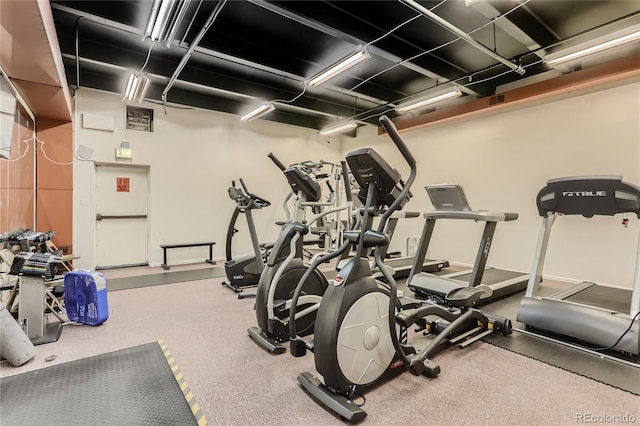 view of exercise room