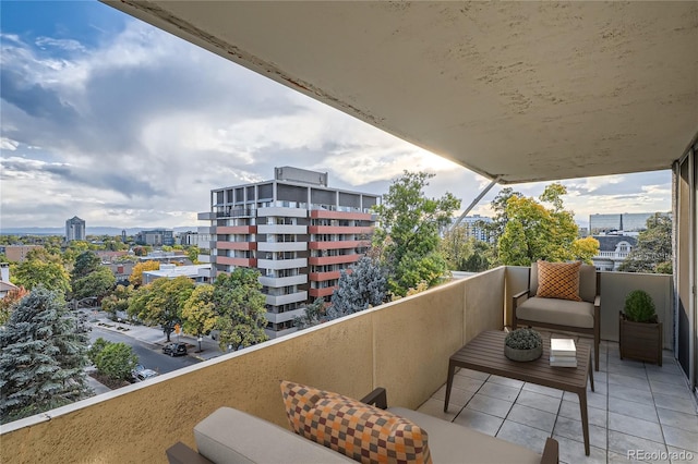 740 N Pearl St Unit 503, Denver, CO 80203 - balcony featuring a view of city and an outdoor living space