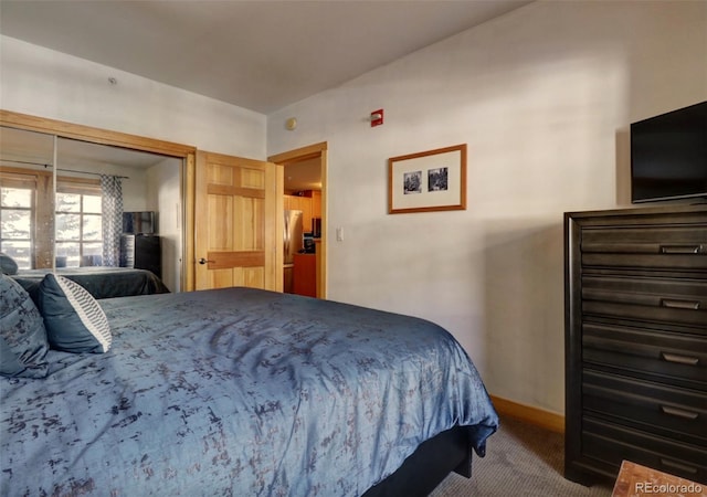 bedroom featuring carpet floors