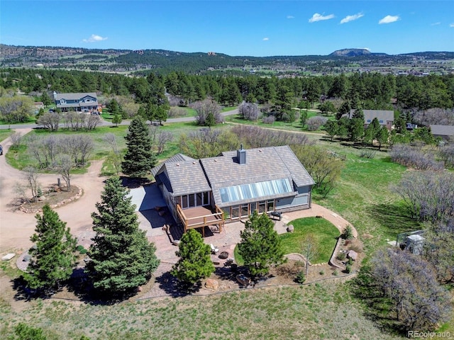 18045 Sunburst Dr, Monument, CO 80132 - view from above of property