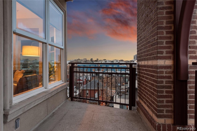 balcony with a city view