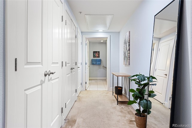 2240 N Clay St Unit 501, Denver, CO 80211 - corridor featuring light carpet and baseboards