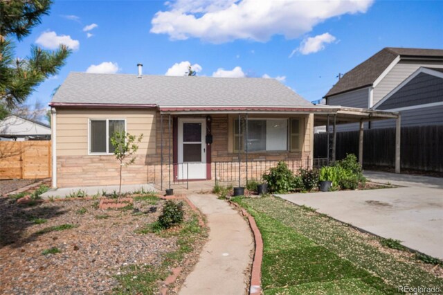 1910 S King St, Denver, CO 80219 - view of front of property featuring a porch