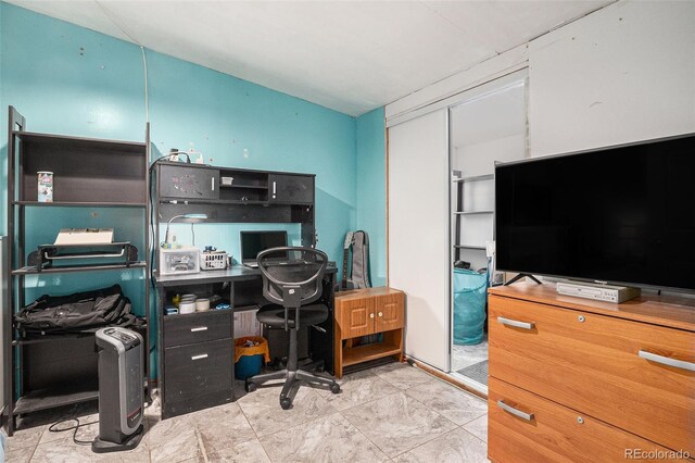 1910 S King St, Denver, CO 80219 - home office with vaulted ceiling