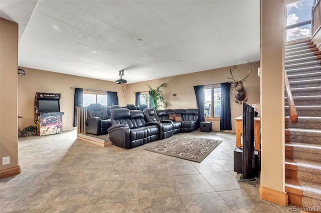 15125 Spring Valley Rd, Larkspur, CO 80118 - living room with stairway and plenty of natural light