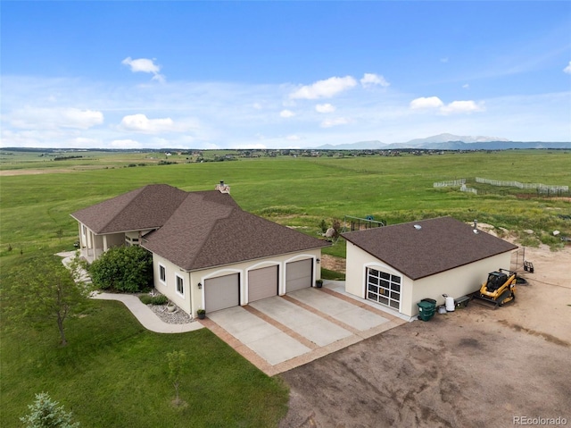 15125 Spring Valley Rd, Larkspur, CO 80118 - overview of rural landscape with mountains