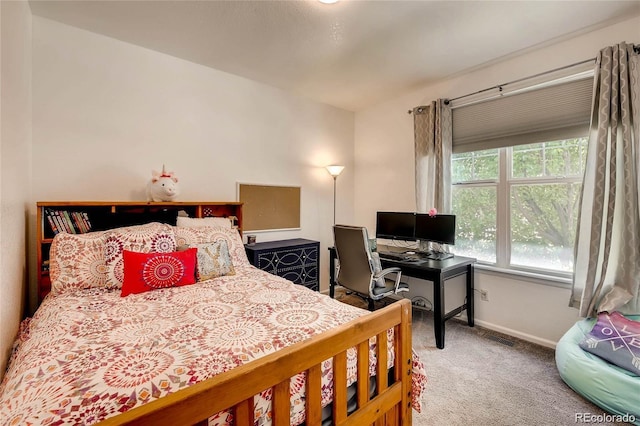 bedroom featuring carpet floors