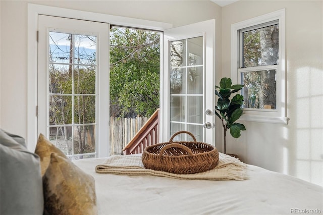 view of doorway to outside