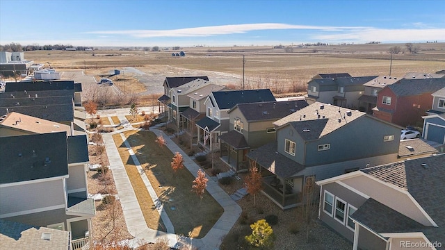 aerial view featuring a residential view