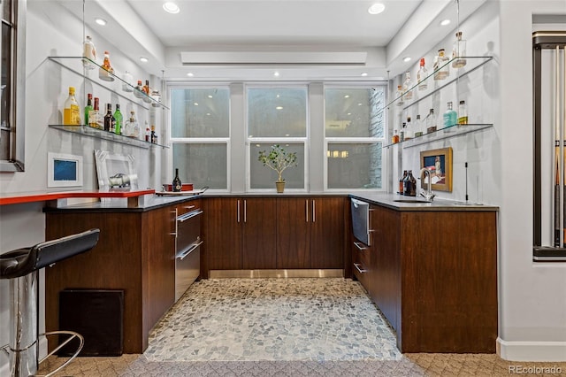 235 Eudora St, Denver, CO 80220 - indoor dry bar featuring recessed lighting