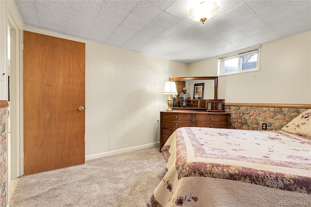 bedroom with carpet floors