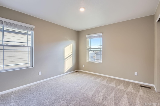 view of carpeted empty room