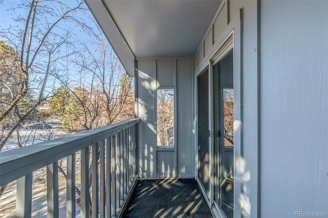 view of balcony