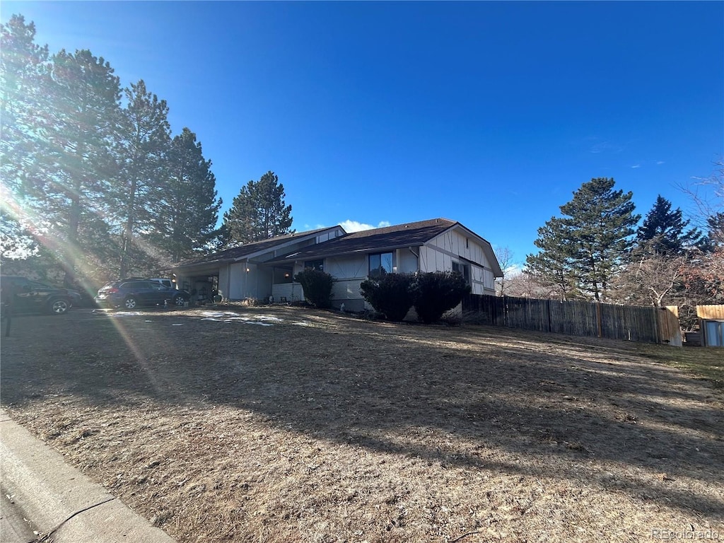 view of front of home