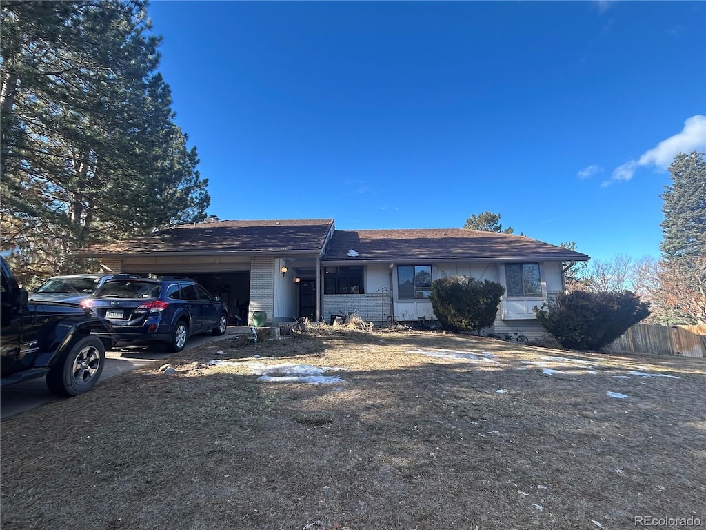 ranch-style house with a garage