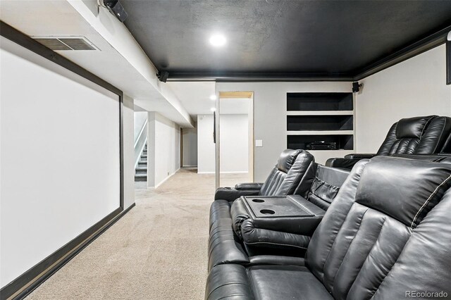 11625 Bellaire Way, Thornton, CO 80233 - home theater room with light carpet and baseboards