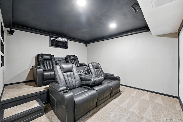 11625 Bellaire Way, Thornton, CO 80233 - cinema with carpet flooring, baseboards, and recessed lighting