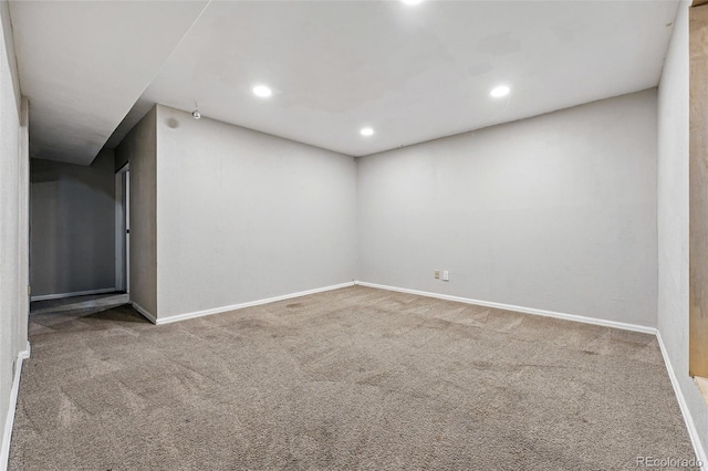 11625 Bellaire Way, Thornton, CO 80233 - spare room featuring carpet floors, baseboards, and recessed lighting