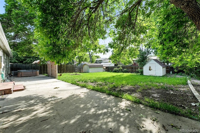 11625 Bellaire Way, Thornton, CO 80233 - view of yard with a hot tub and a patio area
