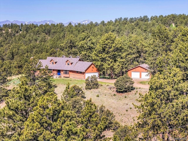 9591 State Highway 96, Westcliffe, CO 81252 - aerial view of property and surrounding area featuring a heavily wooded area
