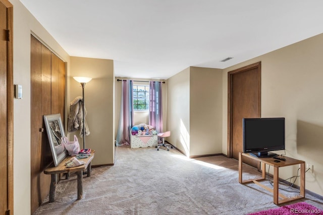 9591 State Highway 96, Westcliffe, CO 81252 - sitting room featuring light carpet and baseboards