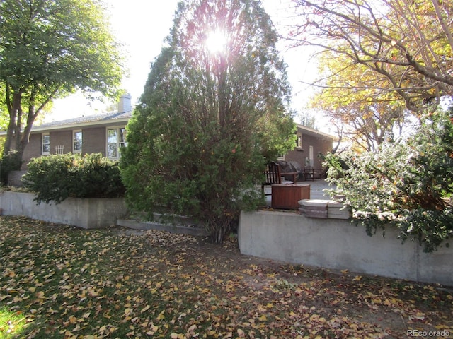 view of yard with a patio area