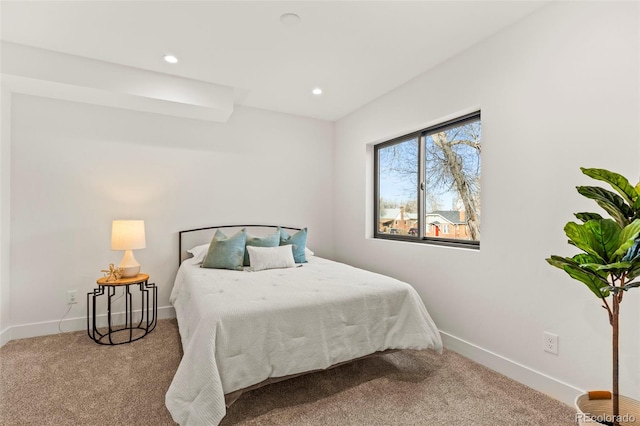 1715 Grove St, Denver, CO 80204 - bedroom with carpet flooring, baseboards, and recessed lighting