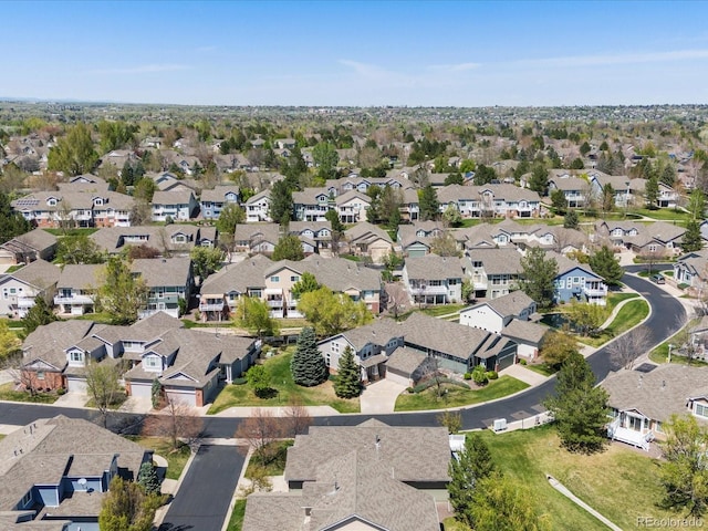 aerial perspective of suburban area