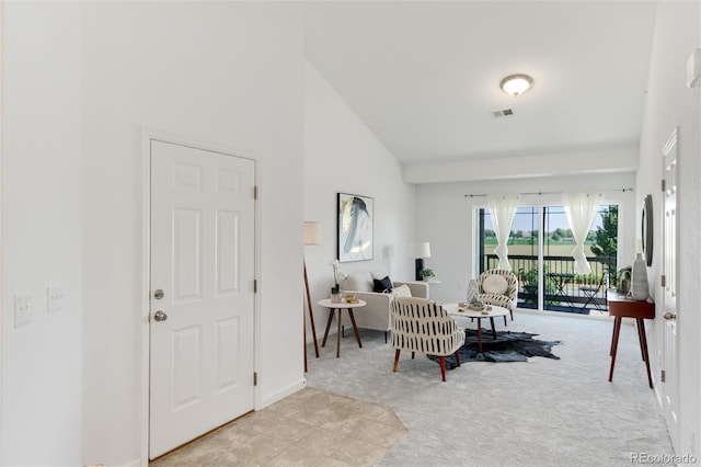 804 Summer Hawk Dr Unit 7301, Longmont, CO 80504 - interior space with visible vents and high vaulted ceiling