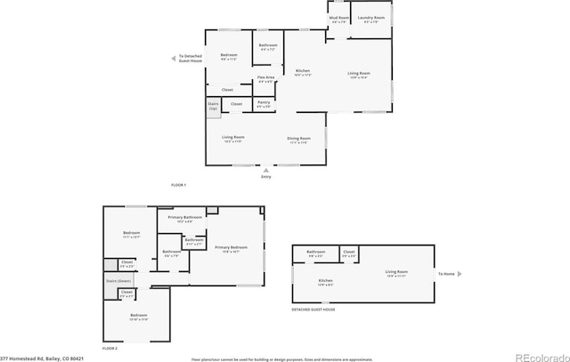 377 Homestead Rd, Bailey, CO 80421 - view of floor plan / room layout