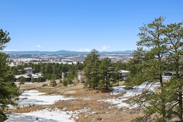 view of mountain feature