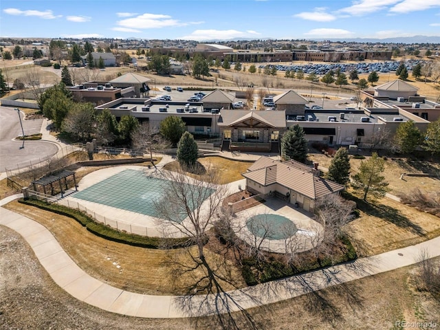 bird's eye view featuring a residential view